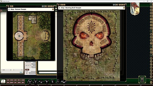 Fantasy Grounds - Pathfinder RPG - Pathfinder Flip-Mat: Temples Multi-Pack