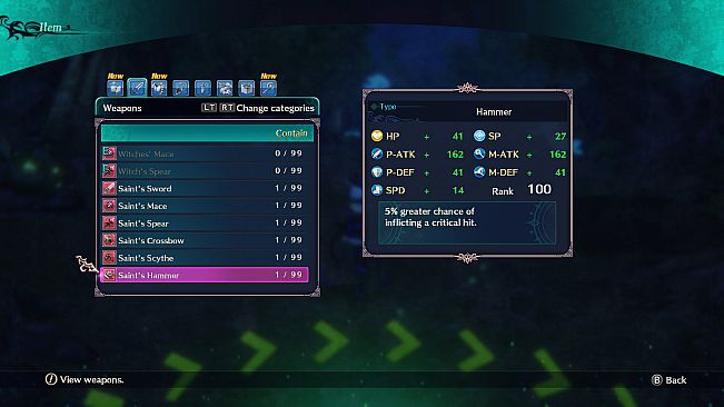 Dragon Star Varnir High Class All Characters Weapon Set