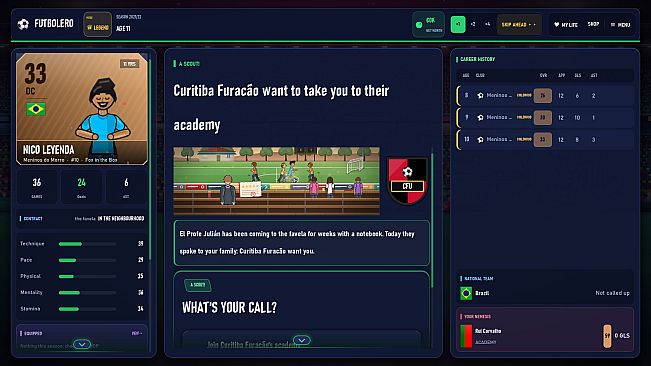 Futbolero: Football Career Simulator