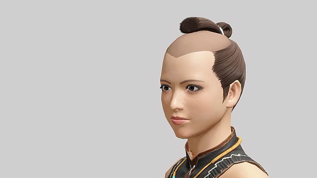 Monster Hunter Rise - "Topknot Soul" hairstyle
