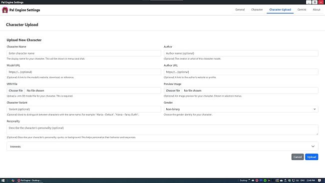 Pal Engine - Desktop Companion