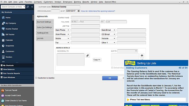 Professor Teaches QuickBooks 2017