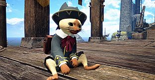 Monster Hunter Rise - "F Academic" Palico layered armor set