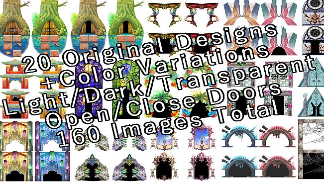 NATHUHARUCA Door Tilesets 3 for RPG MAKER UNITE