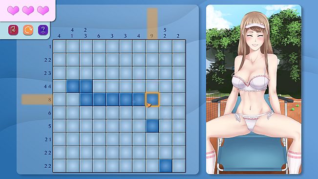 Picross Love - Nudity