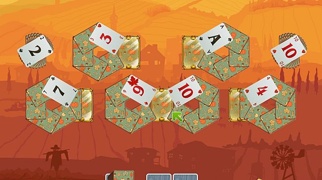 Solitaire Match 2 Cards. Thanksgiving Day