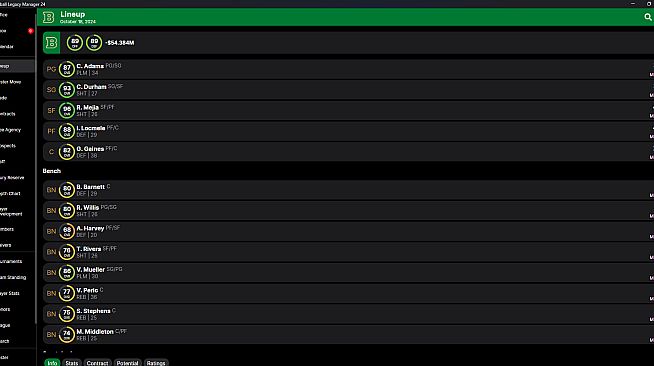 Basketball Legacy Manager 25