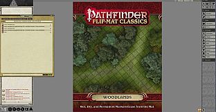 Fantasy Grounds - Pathfinder RPG - Pathfinder Flip-Mat - Classic Woodlands