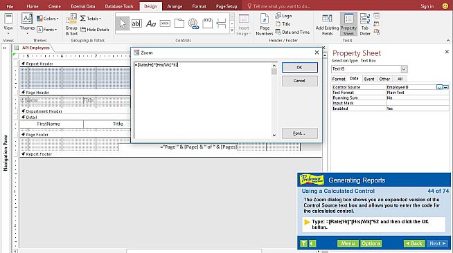 Professor Teaches Access 2016