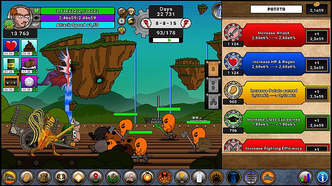 Farmer Against Potatoes Idle