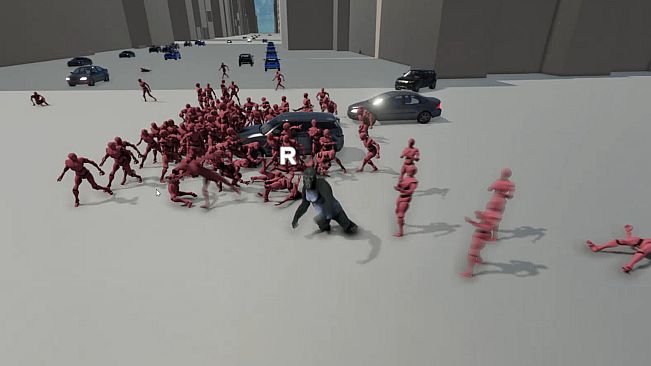 A Gorilla vs 100 Men Simulator