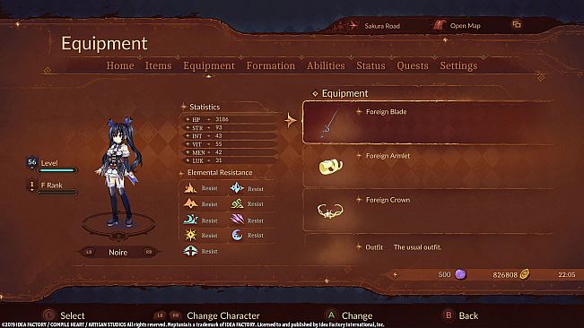 Super Neptunia RPG [Foreign Series] Equipment Set