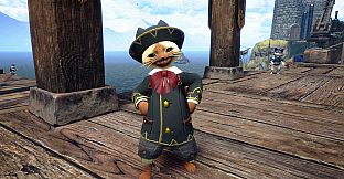 Monster Hunter Rise - "F Academic" Palico layered armor set