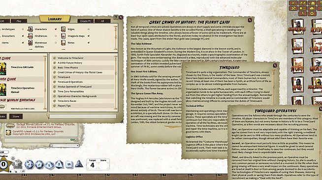 Fantasy Grounds - TimeZero: Operative's Manual (Savage Worlds)