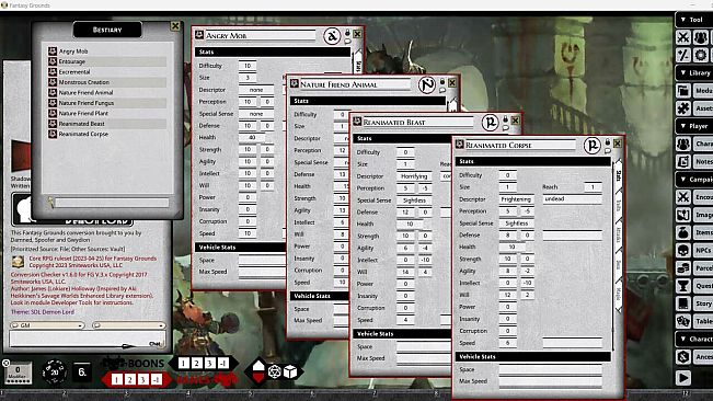 Fantasy Grounds - Shadow of the Demon Lord Master Paths of Shadow Bundle