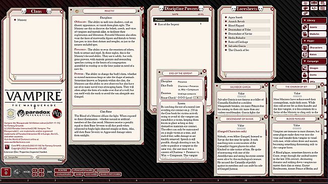 Fantasy Grounds - Vampire: The Masquerade, Anarch