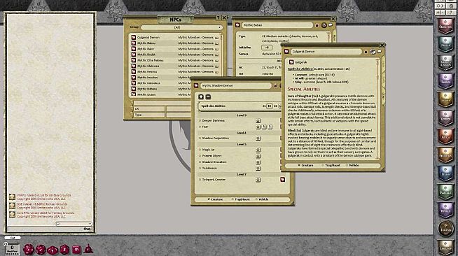 Fantasy Grounds - Mythic Monsters: Demons (PFRPG)