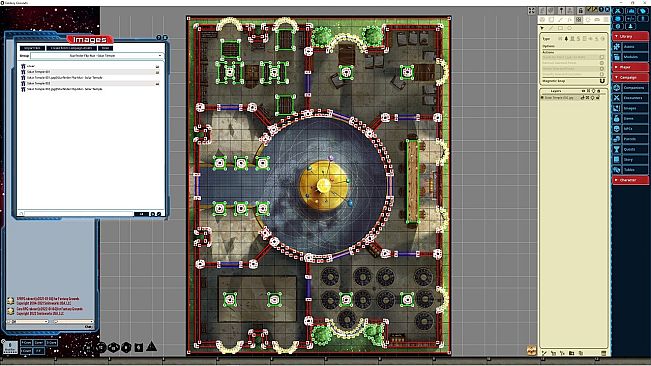 Fantasy Grounds - Starfinder RPG - FlipMat - Solar Temple