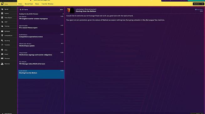 Football Manager 2019 Touch -  Starting from the Bottom Challenge