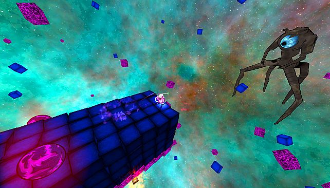 Deep Blue 3D Maze in Space