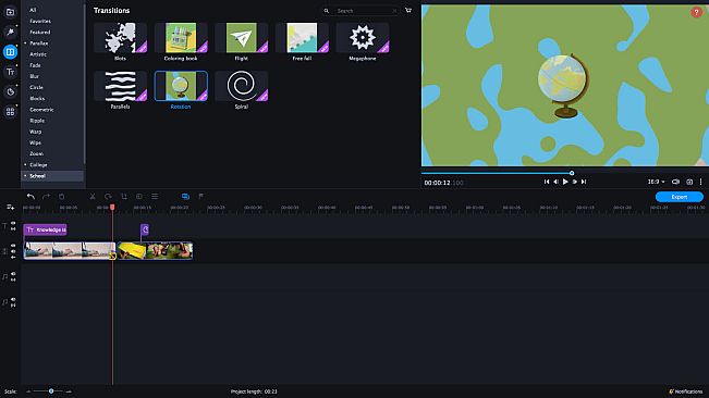 Movavi Video Editor Plus 2021 Effects - Education Set