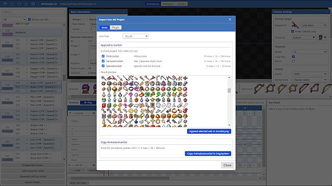 RPG Maker MZ - 2D Animation Editor