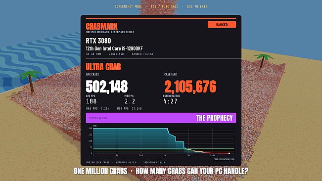 ONE MILLION CRABS
