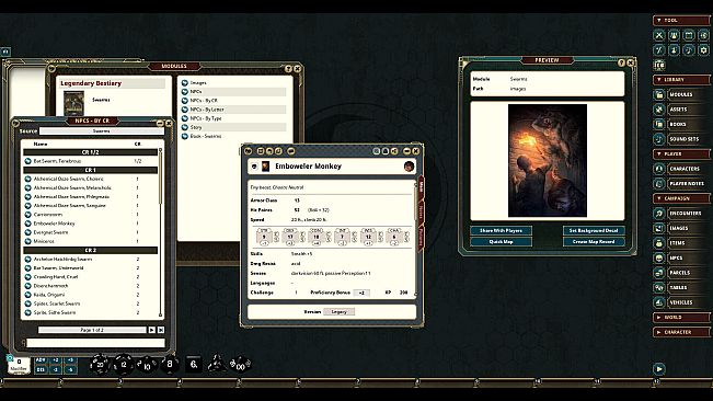 Fantasy Grounds - Legendary Bestiaries: SWARMS
