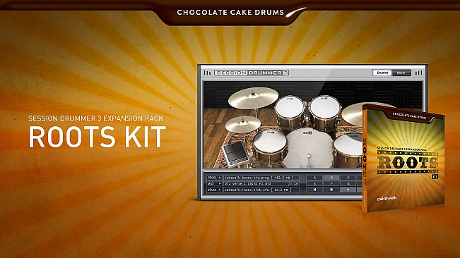 Chocolate Cake Drums: Roots Kit - For Session Drummer 3