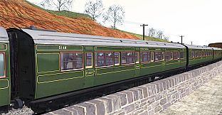 TS Marketplace: Maunsell 59ft Low Window Corridor Coach Pack Southern Olive Green