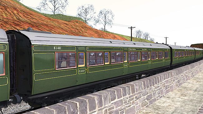 TS Marketplace: Maunsell 59ft Low Window Corridor Coach Pack Southern Olive Green