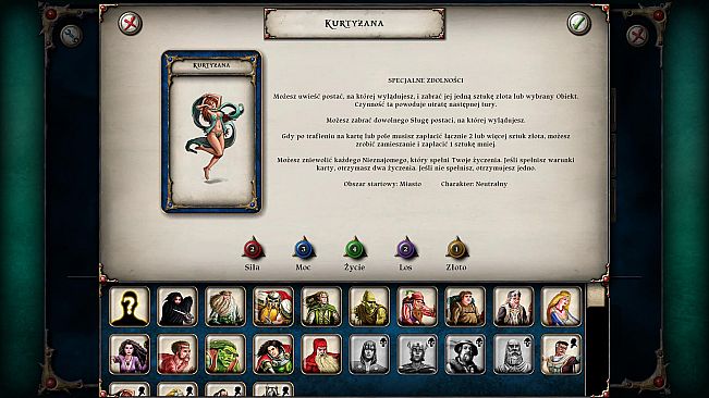 Talisman Character - Courtesan