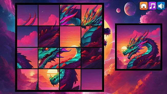 OG Puzzlers: Synthwave Dragons