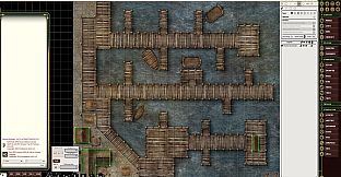 Fantasy Grounds - Pathfinder RPG - Flip-Mat: Boardwalk