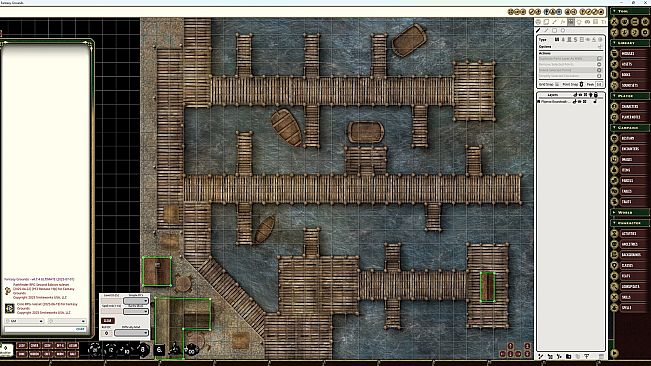 Fantasy Grounds - Pathfinder RPG - Flip-Mat: Boardwalk