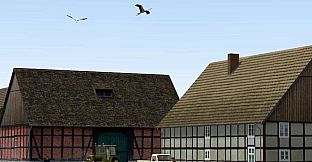 Modelset 1 - Railstation, Houses, Barn