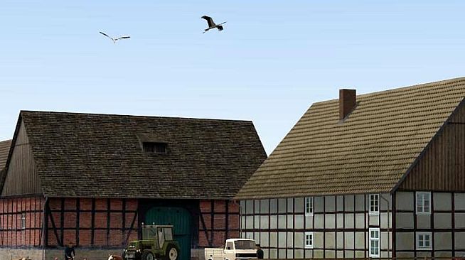 Modelset 1 - Railstation, Houses, Barn