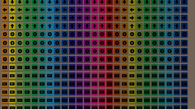 TIGER GAME ASSETS GAMEPAD BUTTON BLACK VOL.03