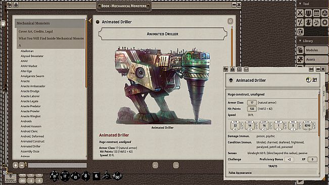 Fantasy Grounds - Mechanical Monsters