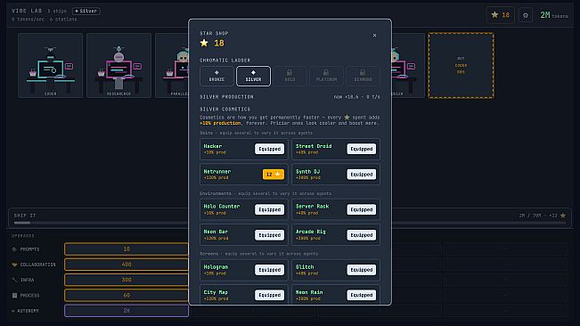 Vibe Lab: Idle Dev Sim