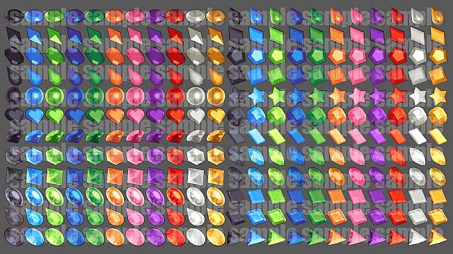 Visual Novel Maker - Jewels Asset Pack 4K