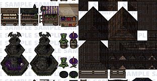 RPG Maker MZ - Creepy Land Tileset Pack Plus