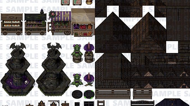 RPG Maker MZ - Creepy Land Tileset Pack Plus