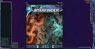 Fantasy Grounds - Starfinder 2 RPG - Flip-Mat: Alien Ruins