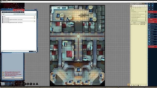 Fantasy Grounds - Starfinder RPG - FlipMat - Giant Starship