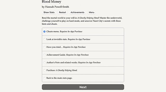 Blood Money — A Ghostly Helping Hand