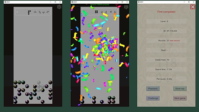 The puzzle of blocks