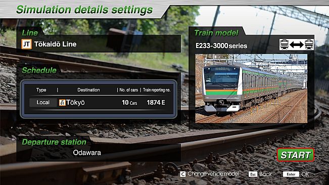 JR EAST Train Simulator:Tōkaidō Line Inbound(Atami to Tokyo)E233-3000 series