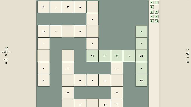 Cross Math - Logic Number Puzzle