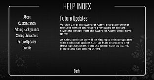 Sword of Asumi - Character Creator
